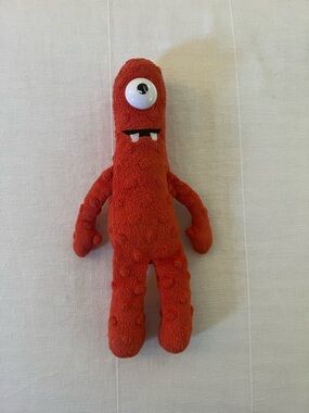 Yo Gabba Gabba Muno 2013 Plush Red Monster Stuffed Animal TY Retired 10"